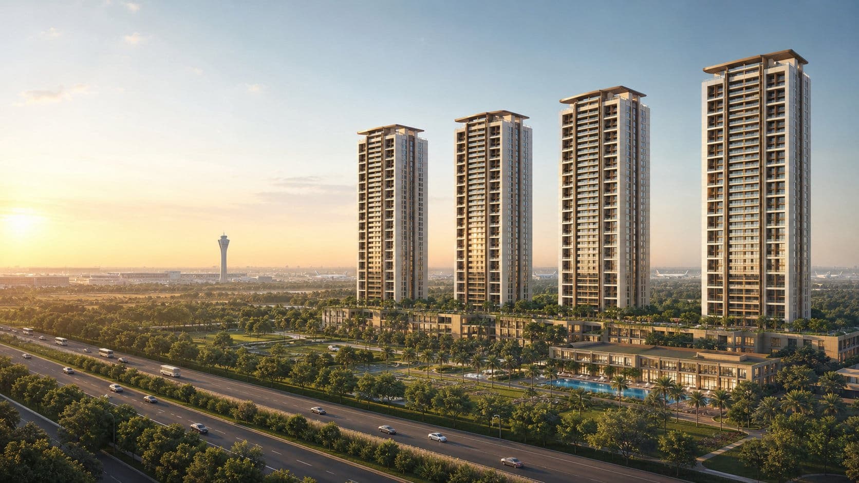 Gaur Chrysalis, Yamuna Expressway, Greater Noida, artistic impression